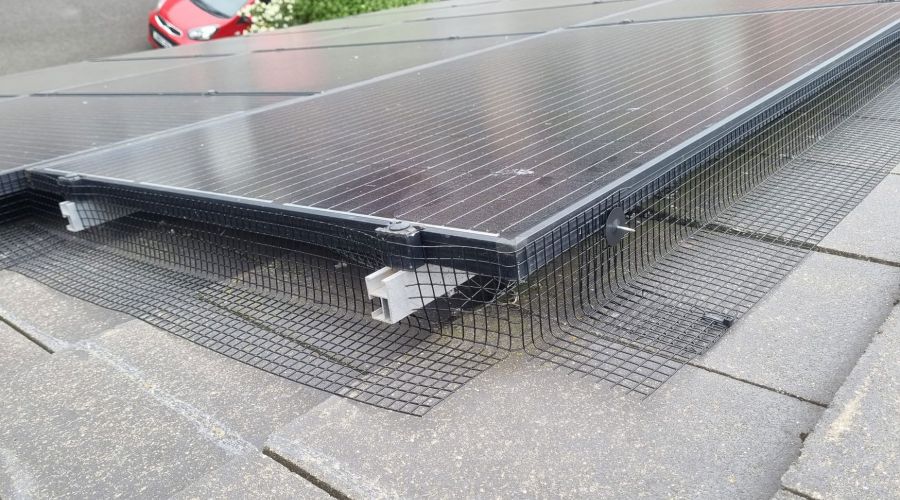 Solar Panel Mesh Installation in Gedling