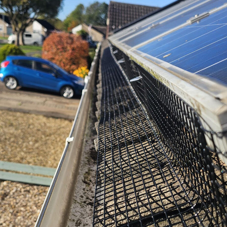 Pigeon Proofing Solar Panels in Aslockton