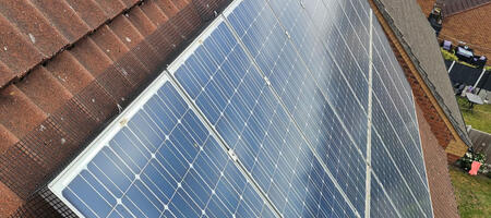 Solar Panels Protected From Pigeons in Mansfield