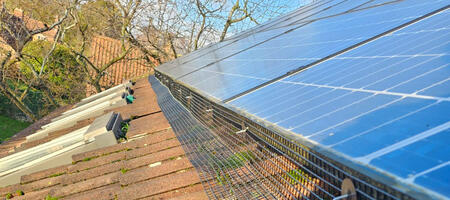 Pigeon Proofing Solar Panels in East Bridgford