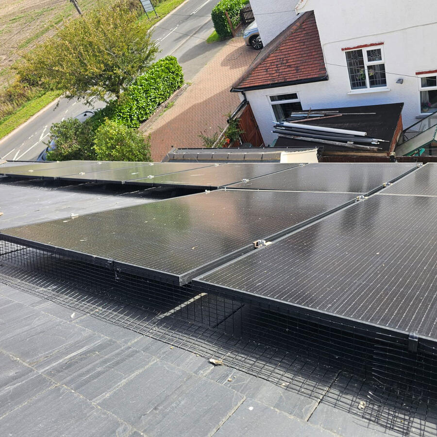 Preventing Pigeons From Nesting Under Solar Panels in Ruddington