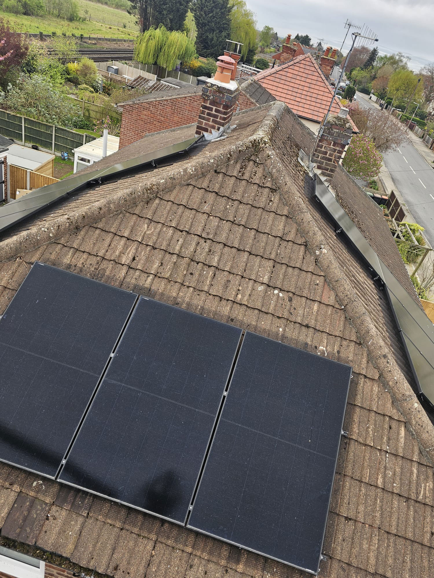 Pigeon Proofing Solar Panels in Attenborough