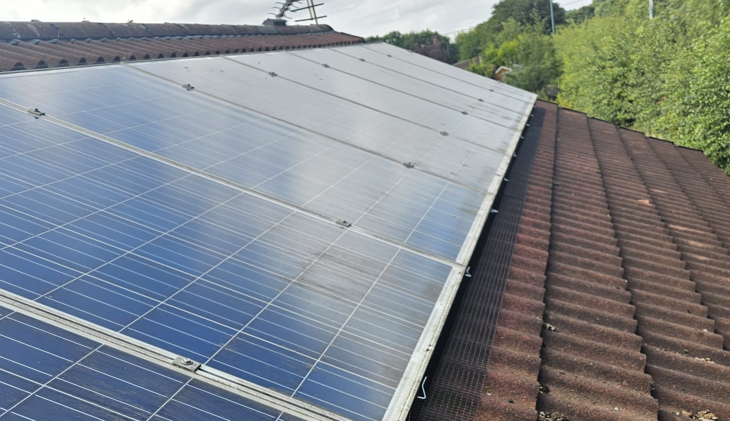 In+Bulwell+Protecting+Solar+Panels+From+Pigeons
