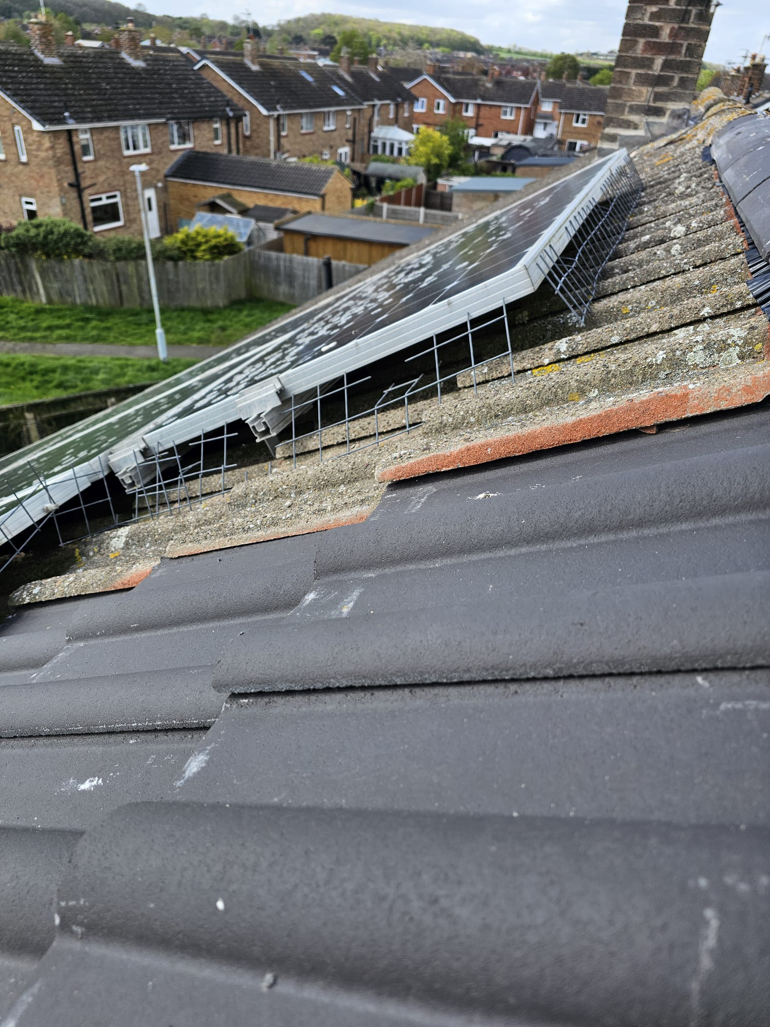 Pigeon Proofing Solar Panels in Cotgrave