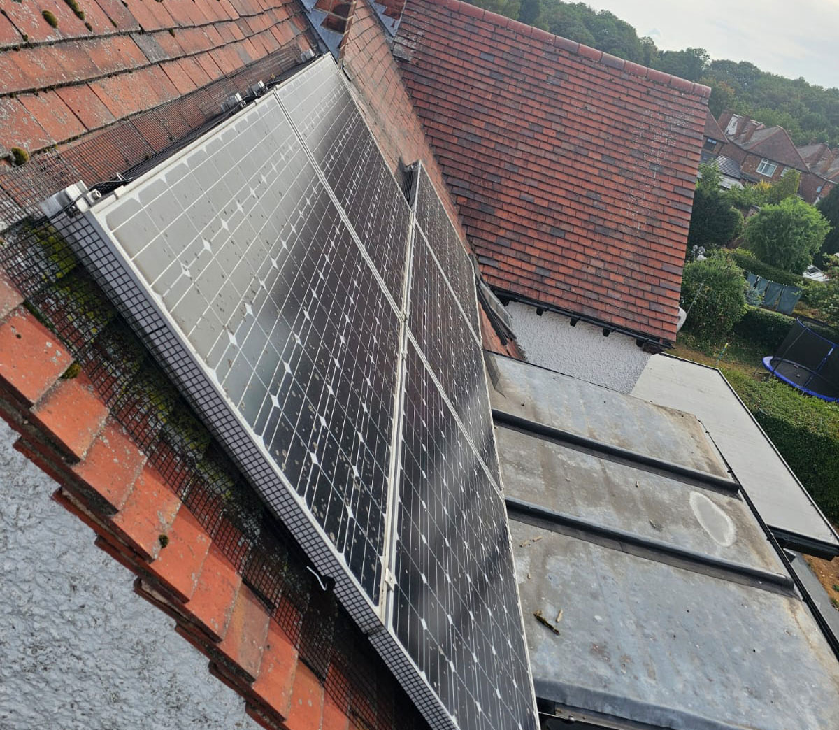 Preventing Pigeons From Nesting Under Solar Panels in Nuthall
