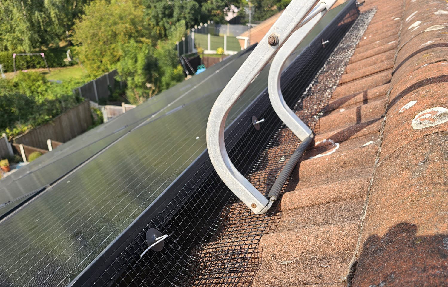 Protecting Solar Panels From Pigeons in Huthwaite