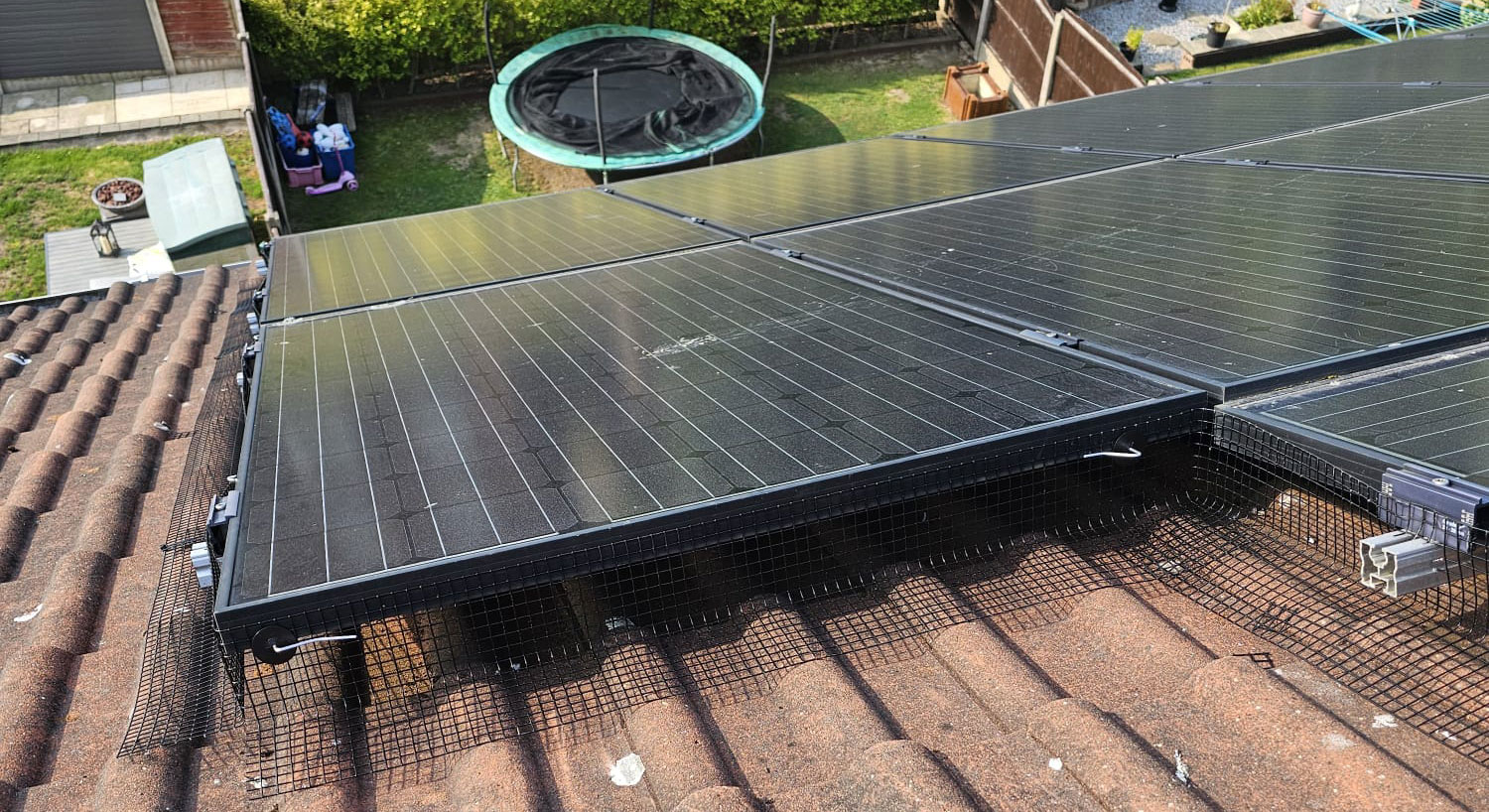 Protecting Solar Panels From Pigeons in Huthwaite