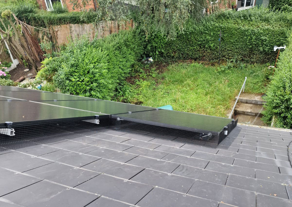 Pigeon Proofing Solar Panels in Sherwood