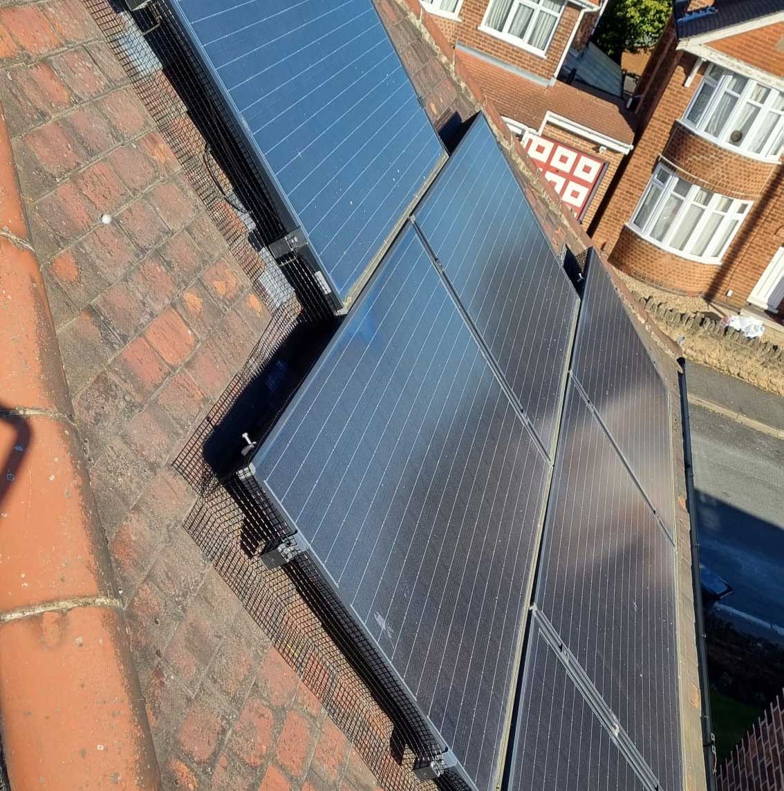 Protecting Solar Panels from Pigeons in Bramcote