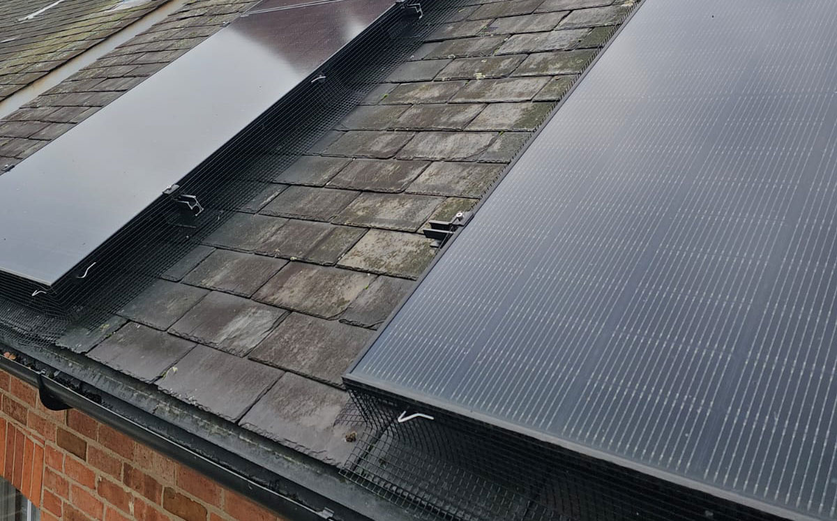Pigeon Proofing Solar Panels in Radcliffe-on-Trent