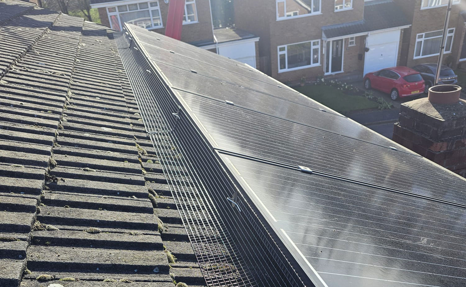 Pigeon Proofing Solar Panels in Stapleford