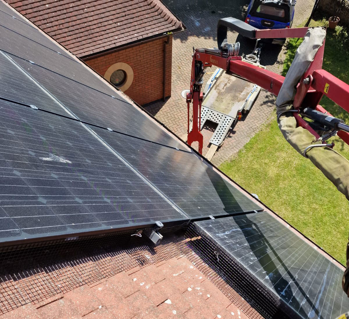 Pigeon Proofing Solar Panels in Mansfield Woodhouse