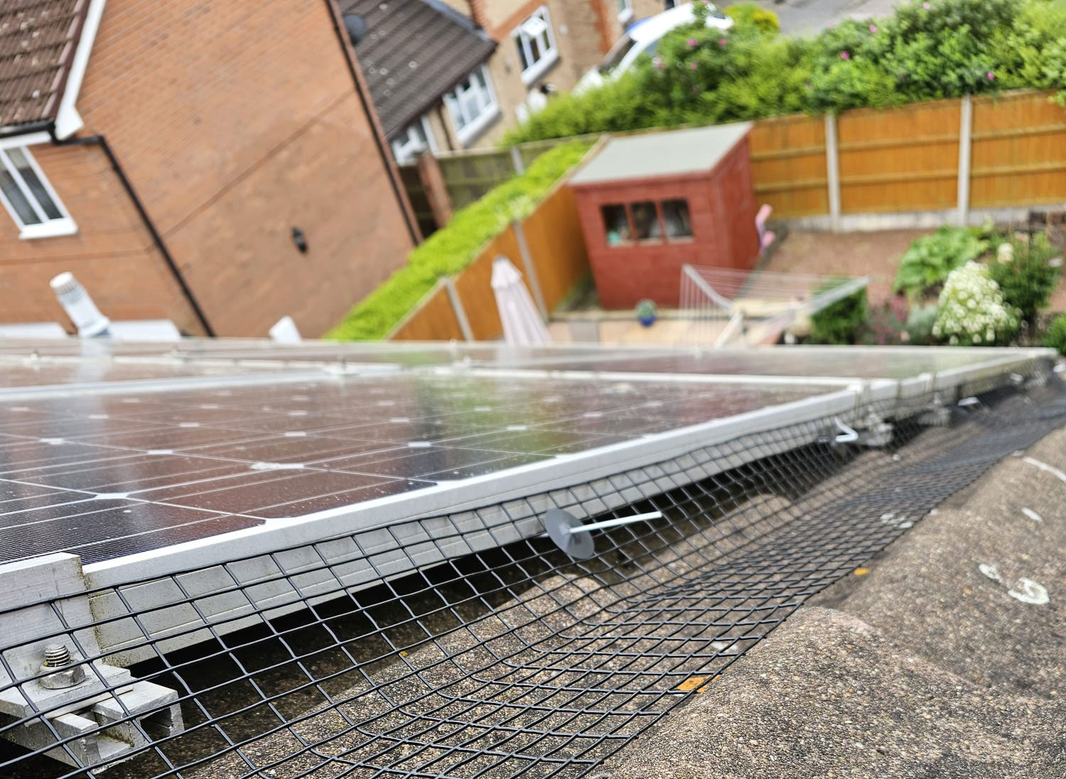 Protecting Solar Panels From Pigeons in Oakwood, Derby
