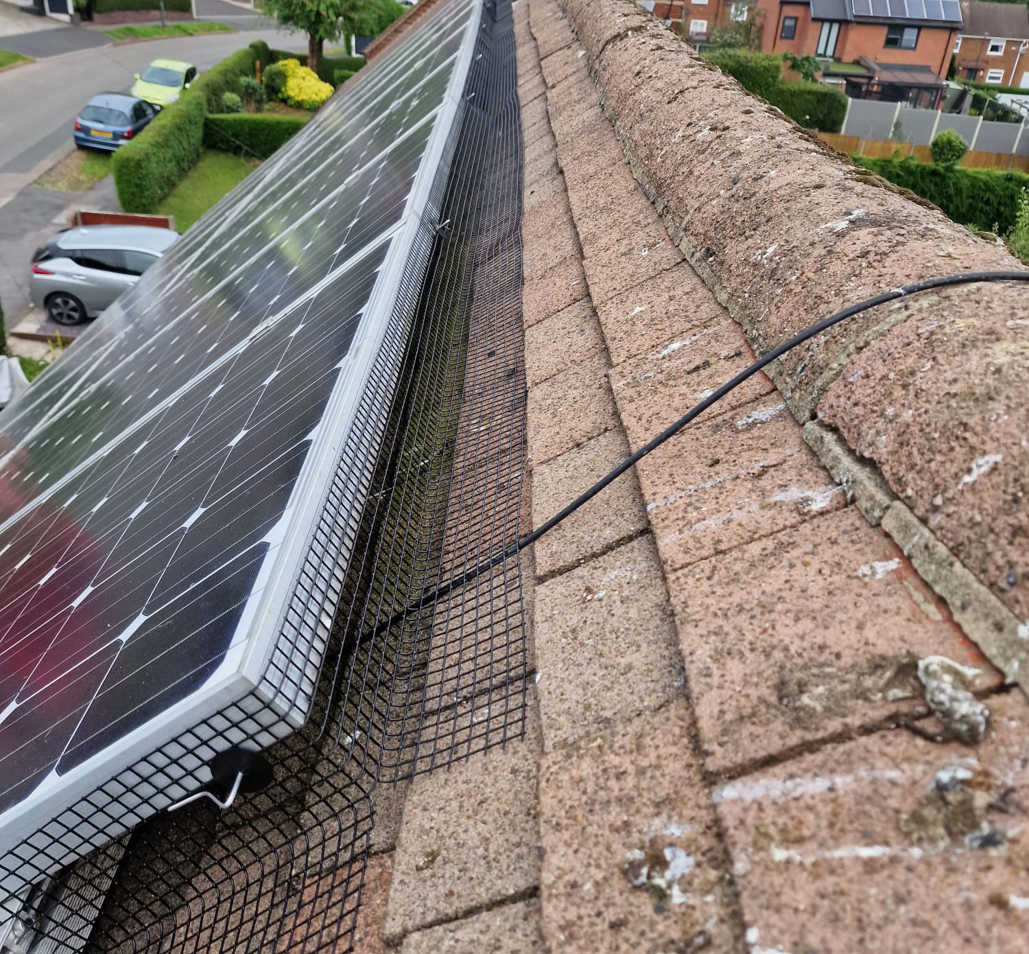Pigeon+Proofing+Solar+Panels+in+Sandiacre